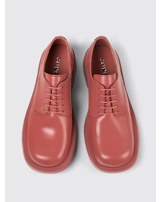 Zapatos de cordones Camper de hombre de color Red