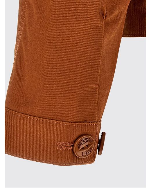 Undercover Orange Cotton-Blend Shirt Jacket With Zip Closure And Pockets for men
