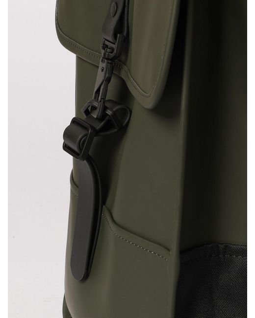 Rains Green Puffed Mini Backpack for men
