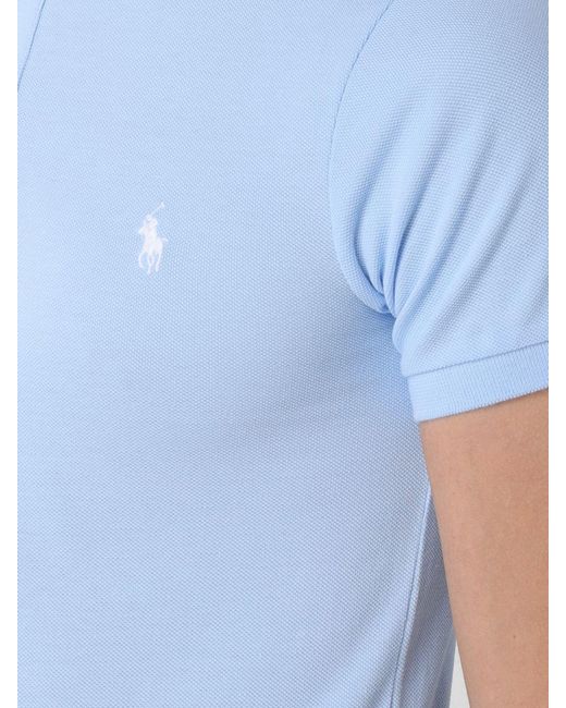 Polo Ralph Lauren Blue Cotton Polo Shirt With Pony Logo for men