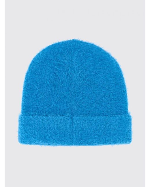Fendi Blue Furry Fabric Hat for men