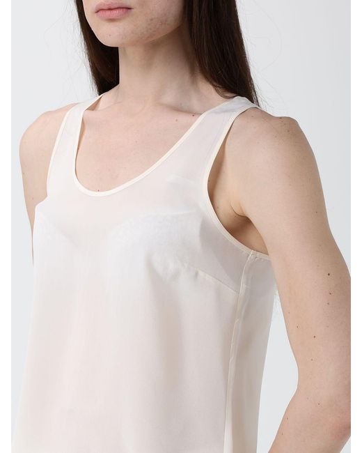 Pinko White Silk Top