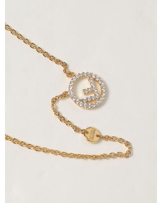 Collana F Is di Fendi in Natural
