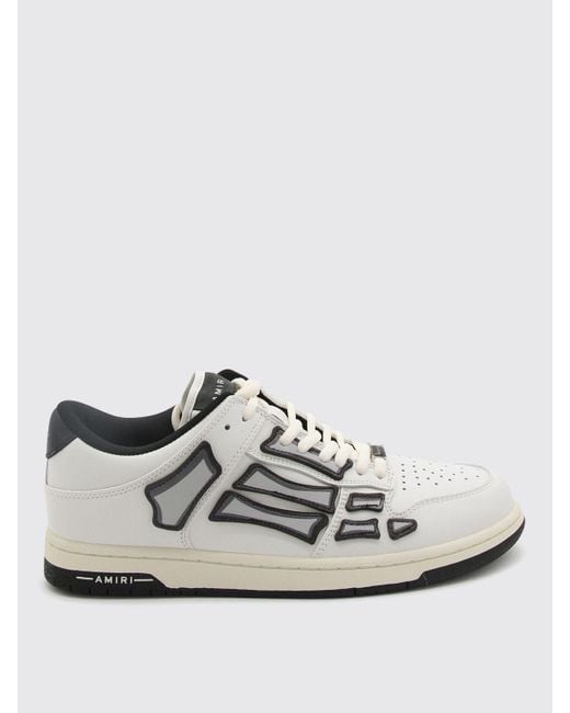 Amiri White Skel Mesh And Leather Chunky Low-Top Sneakers for men