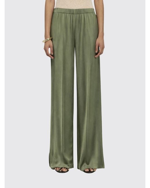 Semicouture Green Silk Trousers