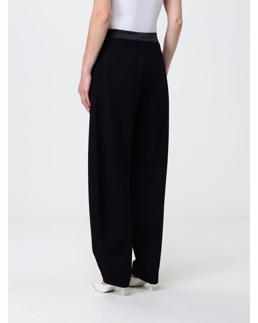 Emporio Armani Black Viscose Blend Chino Trousers