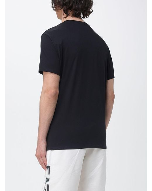 ARMANI EXCHANGE Black Basic Cotton T-Shirt for men