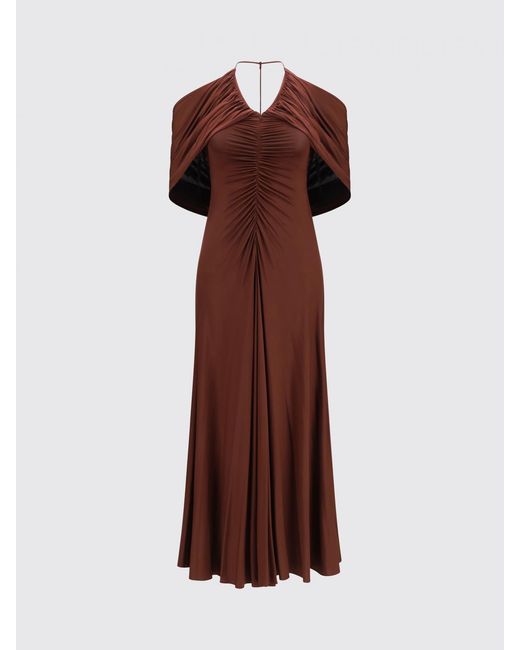 Self-Portrait Red Jersey Midi Dress