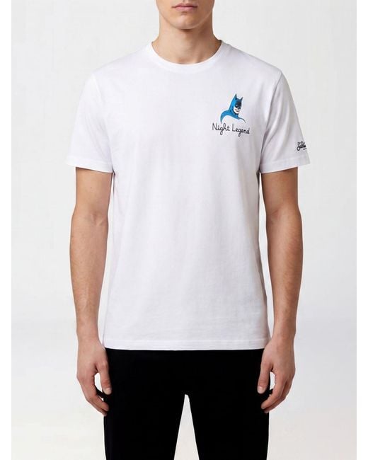 Mc2 Saint Barth White Cotton Crew Neck T-Shirt for men