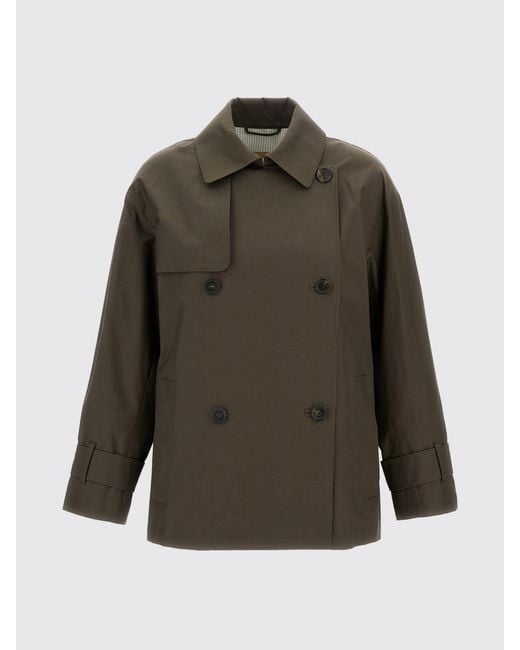 Max Mara Green Trench Coats