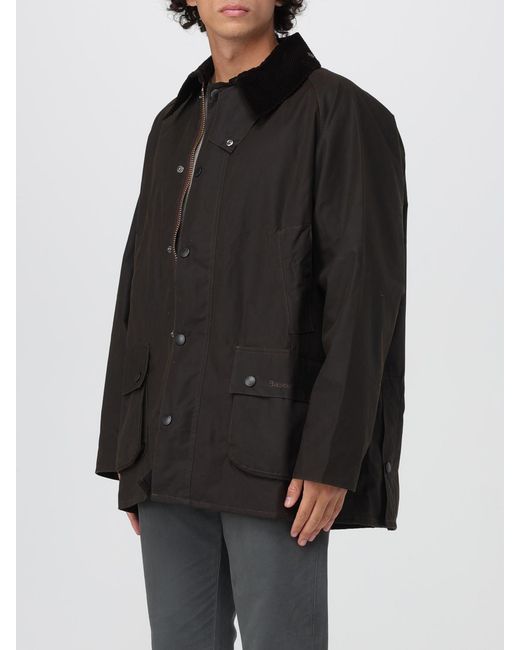 Barbour Black Waxed Cotton Jacket for men