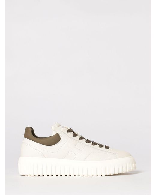 Hogan Natural H-Stripes Leather Sneakers for men