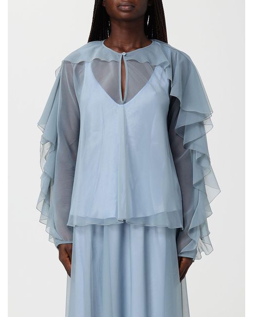 Forte_forte Blue Crêpe Blouse