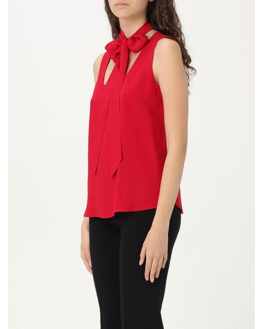 Moschino Couture Red Hemdbluse