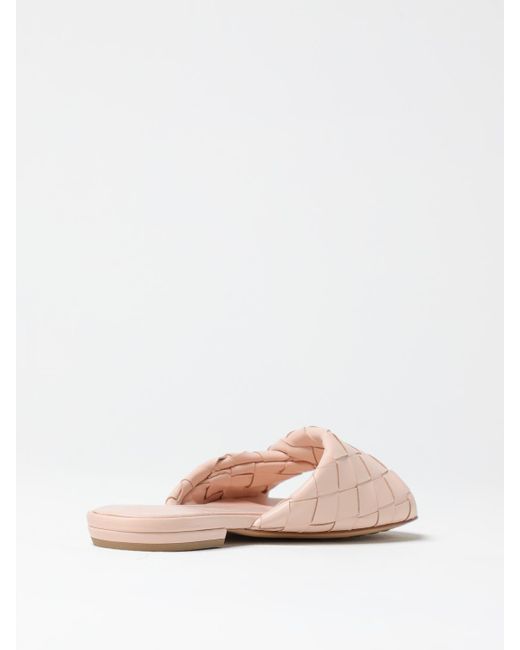 Mules Flat Blink di Bottega Veneta in Pink