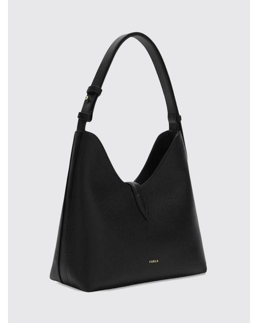 Furla Black Goccia S Shoulder Bag