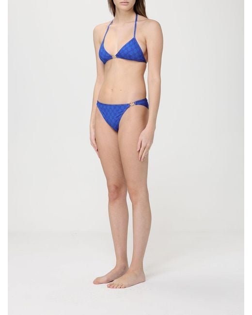 Gucci Blue Monogram Polyamide Bikini