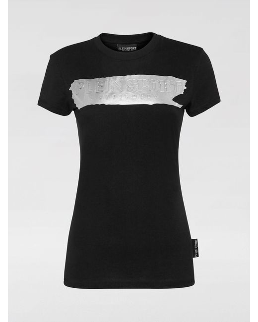 Philipp Plein Black Cotton T-Shirts With Logo
