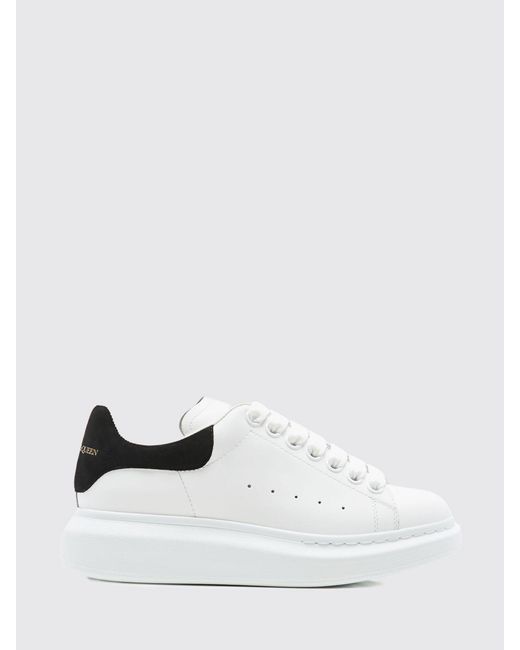 McQueen White Oversize Leather Sneakers