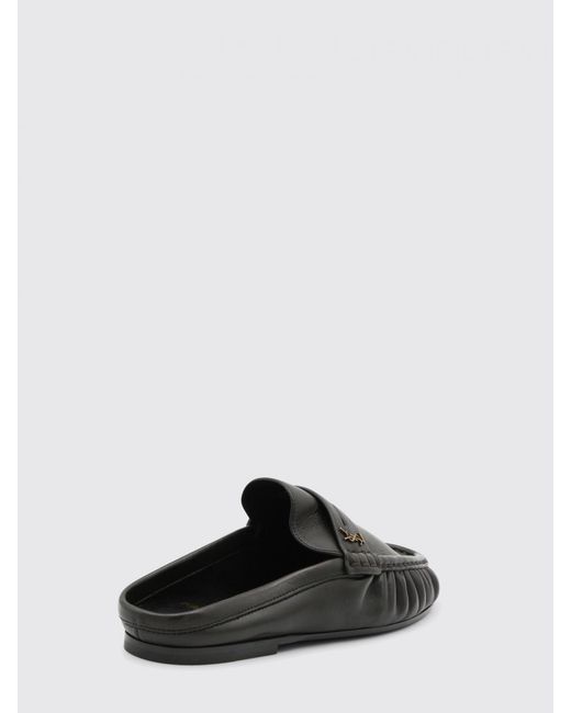 Sandales Plates Femme Saint Laurent en coloris Black