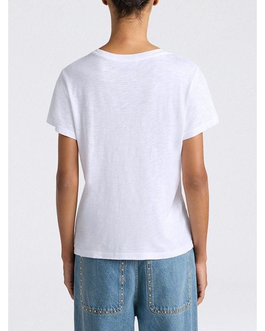 Momoní White MomonÌ Basic Cotton Blend T-Shirts