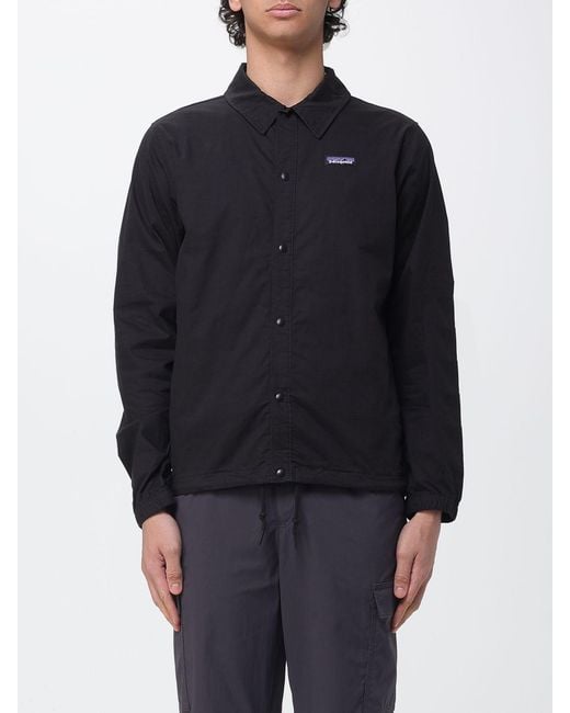 Patagonia Blue Organic Cotton And Hemp Jacket With Logo for men