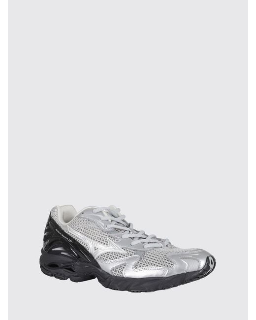 Mizuno White Wave Rider 10 Mesh And Rubber Sneakers for men