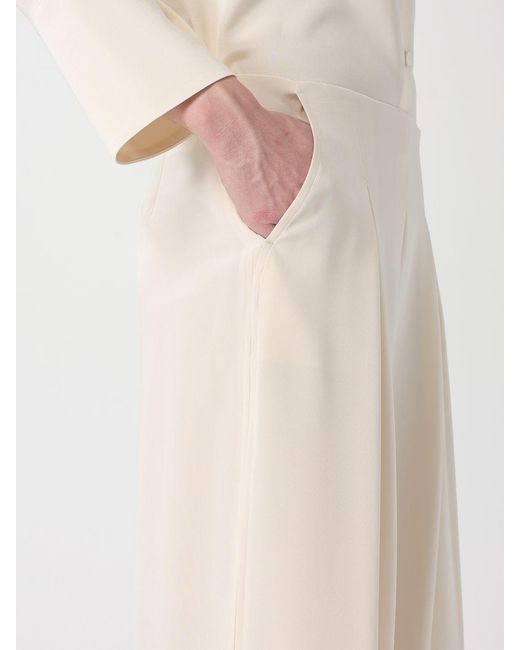 Max Mara Pure Natural Pure Stretch Silk Palazzo Trousers Max Mara