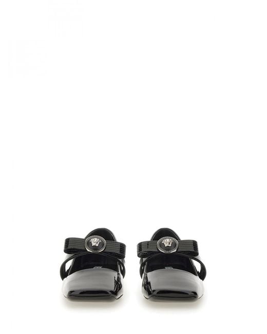 Versace White Flat Shoes