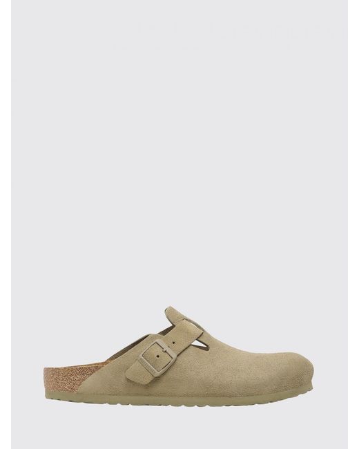 Birkenstock Natural Boston Suede Sabot for men