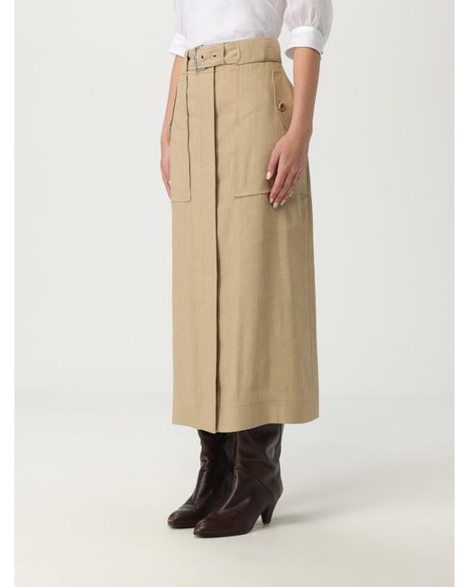 Alberta Ferretti Natural Skirt