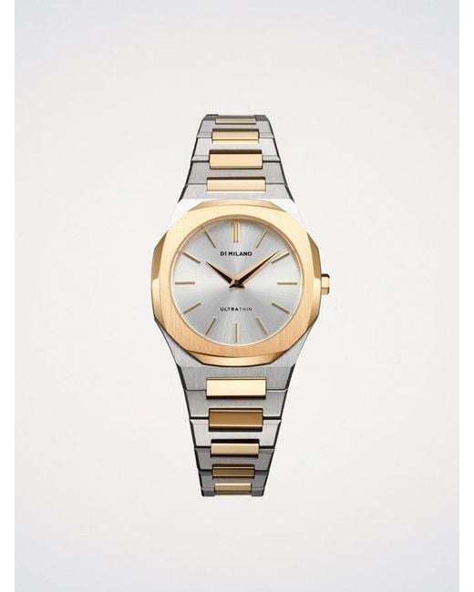 D1 Milano Metallic Ultra Thin Watch