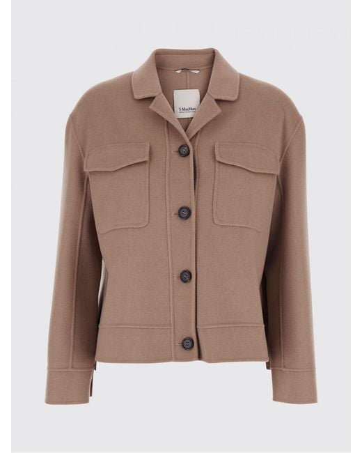 Max Mara Natural Single-Breasted Short Coat