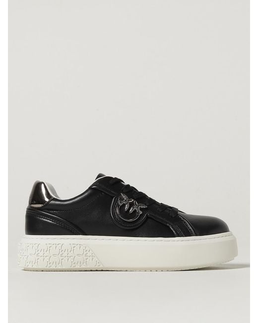 Pinko Black Yoko 06 Leather Sneakers
