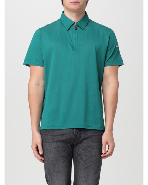 Polo Hombre Kiton de hombre de color Green
