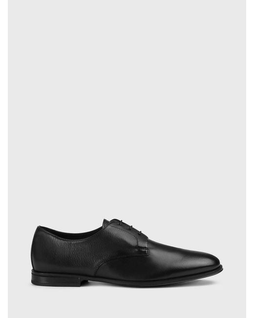 Doucal's White Leather Derby Shoes for men