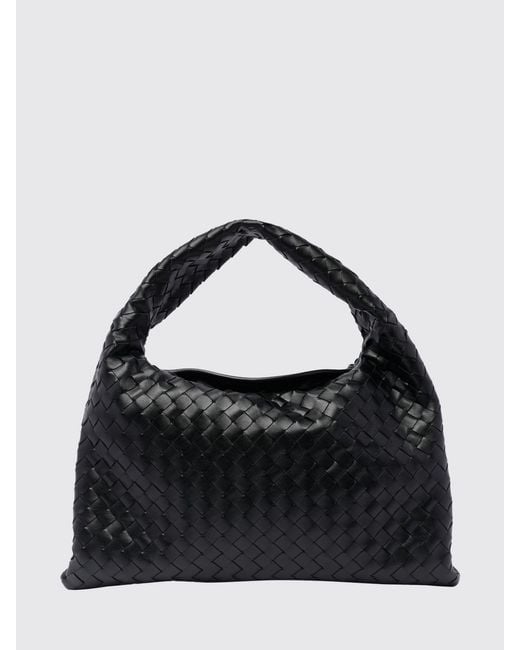 Bottega Veneta Black Hop Woven Leather Bag