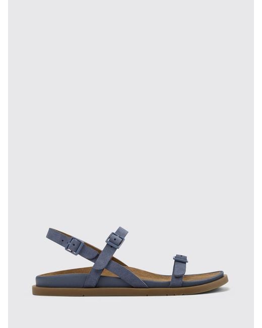 Camper White Suede Lluc Sandals