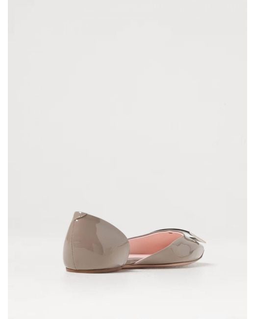 Roger Vivier Natural Ballet Flats
