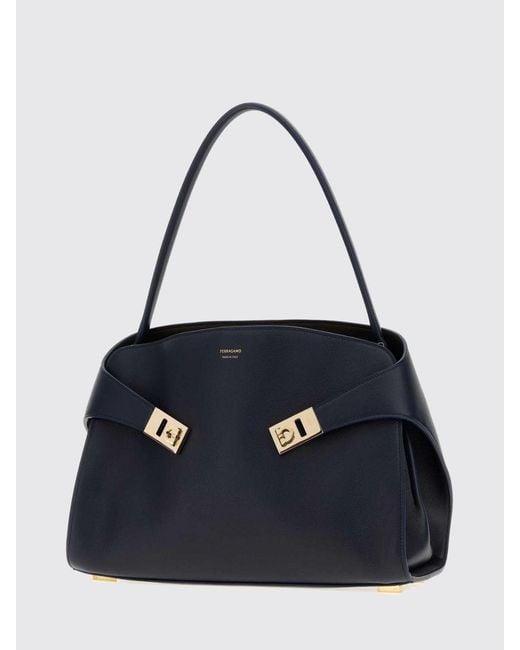 Ferragamo Blue Tote Bag