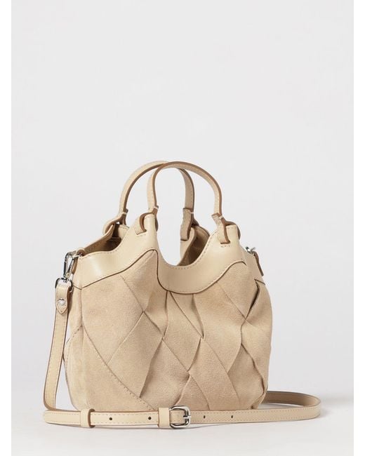 Gianni Chiarini Natural Dua Braided Suede Bag