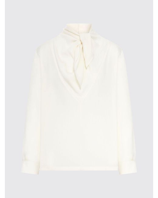 Max Mara White Badia Silk Blouse
