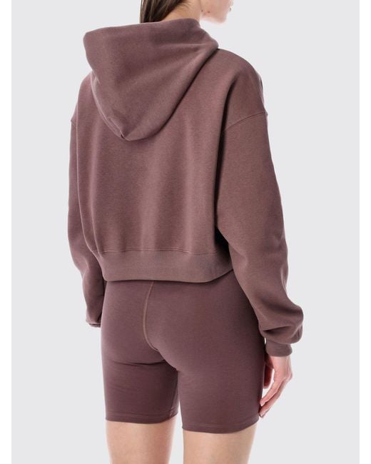 Nike Purple Phoenix Fleece Cotton Blend Sweatshirt