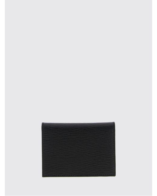 Ferragamo White Worked Calfskin Leather Wallet for men