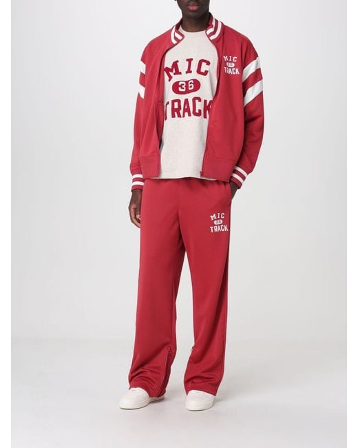 Champion Red Cotton Blend Joggers With Elasticated Waist And Pockets for men