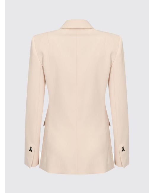 Patrizia Pepe Natural Single-Breasted Polyester Blazer