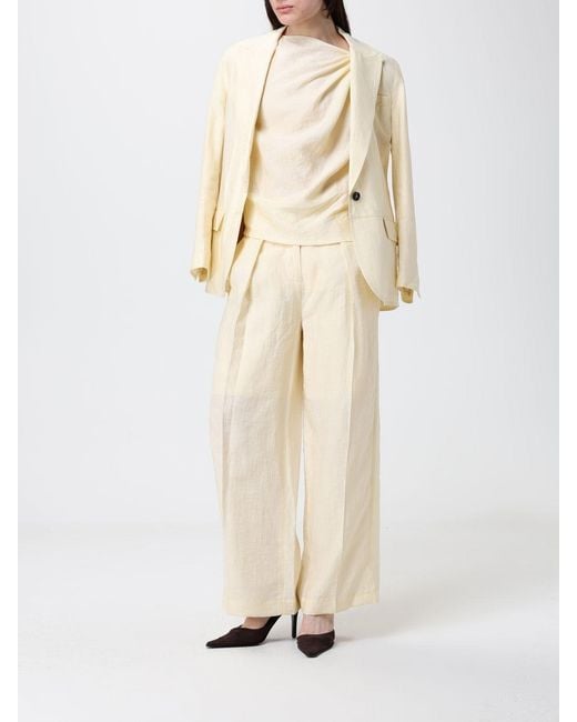 Tela Natural Linen Blend Single-Breasted Blazer