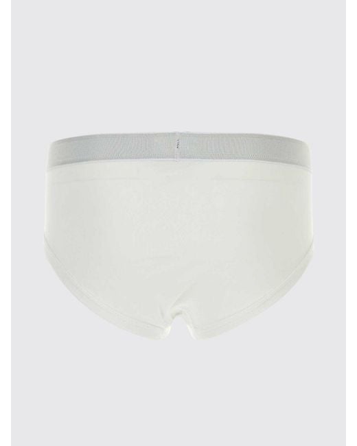 Tom Ford White Stretch Cotton Briefs With Logo Waistband for men
