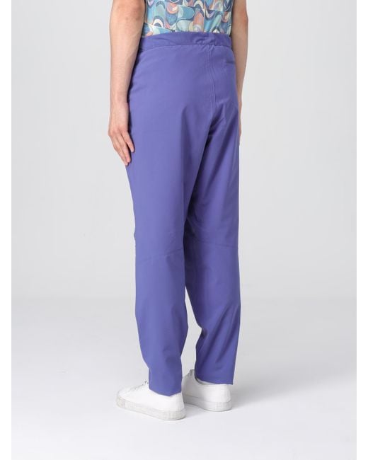 Patagonia Purple Relaxed Fit Trousers With Elasticated Waistband And Drawstring Closure for men