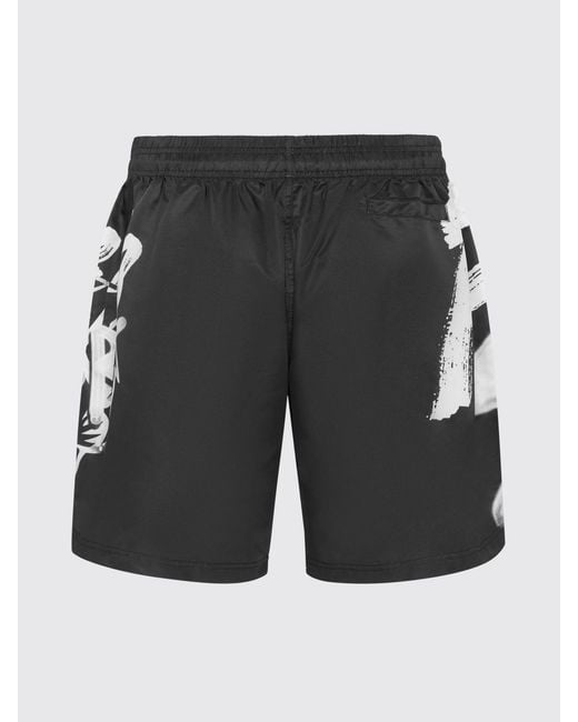 Philipp Plein Black Stretch Technical Fabric Jogging Shorts for men